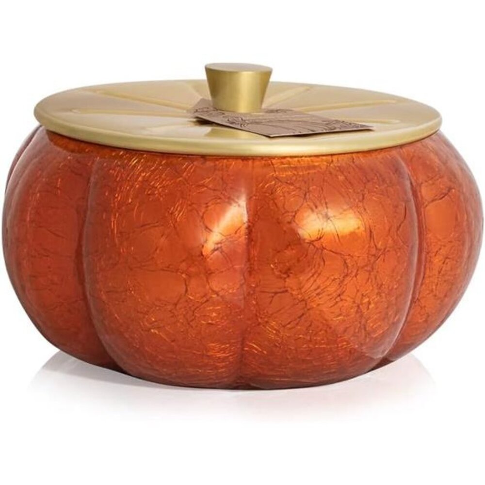 Thymes Pumpkin Laurel Statement Large Candle - Fall‎ Scented Candle with Notes